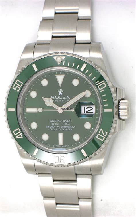 rolex green face price|Rolex submariner green face price.